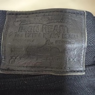 IRON HEART 21oz Extra Heavy Denim Boot Cut Jeans Black W36 | Used Japanese Selvedge Denim