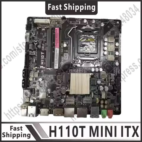 LGA 1151 motherboard H110T MINI ITX H110 motherboard DDR4 32G SATA III PCI-E 3.0 X16 supports Core i