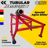 Tubular Crashbar BYSON FI Plus Jalu Slider Agna Full Black
