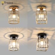 Crystal Ceiling Light Corridor Channel Ceiling Lamp Luxur Balcony Aisle Lamp Home Foyer Track Light 