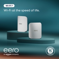 Amazon eero Pro 7 tri-band mesh Wi-Fi 7 router - Supports internet plans up to 5 Gbps Coverage up to