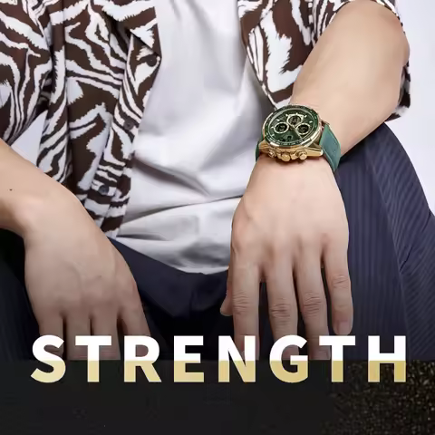 NAVIFORCE Man's Watch Quartz Chronograph Alarm Waterproof Big Clock Digital Military Luxury Male Wri