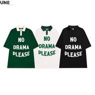 Korean POLO T-Shirt Wide FORM, Crocodile Neck T-Shirt With Color Scheme NDP