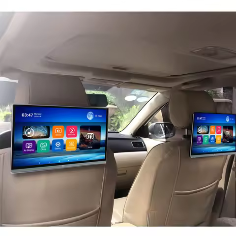 13.3" IPS Car Headrest Monitor Tablet PC 4K Android 14 Remote Game Play HDMI IR AV FM Google 2G RAM+