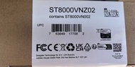 全新 Seagate IronWolf 8TB NAS 專用內接硬碟  ST8000VN002