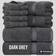 Utopia  Bath Towel  Grey 100% Cotton Hotel Quality Towel 70cmx140cm 550g Tuala Mandi Dewasa Bath Tow