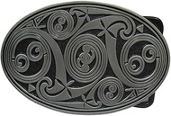 Celtic Knot Oval Belt Buckle, American Celtic Irish Celtic Cross for Women and Men, F, F, 9cm X 5.6c