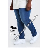 Seluar Jeans Lelaki Plus Size Besar Seluar Denim Long Pants Panjang Straight Cut Seluar Lelaki Saiz 