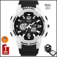 SMAEL นาฬิกาข้อมือผู้หญิง/ผู้ชาย กันน้ำ 100% Sport Digital LED & Analog สีสันสุดCool SM1643 SM1645