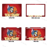 Laptop Skin Sticker Tom And Jerry Pattern - Decal Stickers For Dell, Hp, Asus, Lenovo, Acer, MSI, Surface,Vaio