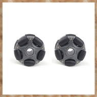 (OFWM) 2Pcs 58mm Plastic Omni Wheel for Robot Kit Servo Motor Omni Wheel 14135