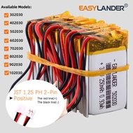10pcs /Lot  JST1.25 2P  302030 402030 502030 602030 702030 802030 902030 102030 Li-Polymer Li-ion Ba