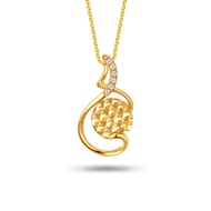 SK Jewellery Celestial Cadence Diamond 916 Gold Pendant