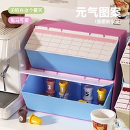 Office Acrylic Dopamine Shelf Coffee Anti-dust Storage Box Desktop with Lid Tea Bag Vitality Tea Roo