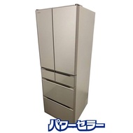 高年式!2021年製! 日立/HITACHI 冷蔵庫 HWタイプ クリスタルシャンパン R-HW54R(XN) 540L 6ドア 観音開き 中古家電 店頭引取歓迎 R9305