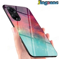 Jingsanc Ốp đầy màu sắc cho Oppo A98 5g Ốp điện thoại cầu vồng Gradient tưởng tượng cốc họa tiết ngô