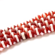 First Line Dzi Beads Frosted DIY Loose (Sold By String)