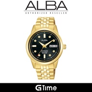 [Official Warranty] Alba AL4664X AL4664X1 Automatic Men's Analog Watch Water Resistant Watch 100mm S