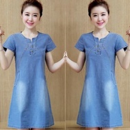 Aj6d angel denim mini dress / women's denim mini dress / dress bd7q