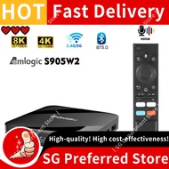 TV98 ATV W2 TV Box Android 14 TV98 ATV Amlogic S905W2 iptv 5G Dual Wifi 8K 4K Media Player Voice Rem