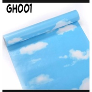 Wallpaper sticker wall 45cmx 10m cloud motif gh001 wallsticker 3d