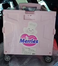 全新 Merries 可摺疊拉桿購物車