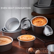 2/3/4/5/6/7/8/10/12inci Loyang Kek Bulat Jantung Boleh Ditanggalkan Aluminium Nonstick Kek Alat Pemb