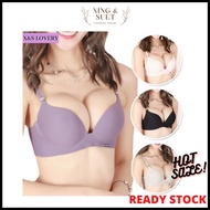 Women Gather Bra Ladies Jockey Seamless Non Wired Push Up Bra [L26663] Bra Lancar untuk Wanita Seksi