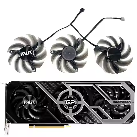 NEW Original 1SET RTX 3080 GamingPro GPU Fan，For Palit RTX 3060Ti、3070、3070Ti、3080、3080Ti、3090 Gamin