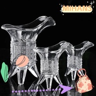MIH Crystal Glass Cup, Retro Ancient Chinese Emperor Cup, Chinese Wine Tripod Base Cocktail Cups
