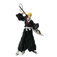 Bandai | 21cm Bleach Anime Figure Kurosaki Ichigo Action Figure Aizen Sousuke/Hitsugaya Toushirou Fi