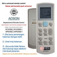 Daikin Acson Air Cond Air Conditioner Replacement Remote Control APGS02-i/ECGS02-i