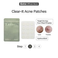 Goteskin Clear-It Acne Patches (12PCS) - Hydrocolloid Pimple Patch | Jerawat | Acne Spot Treatment |