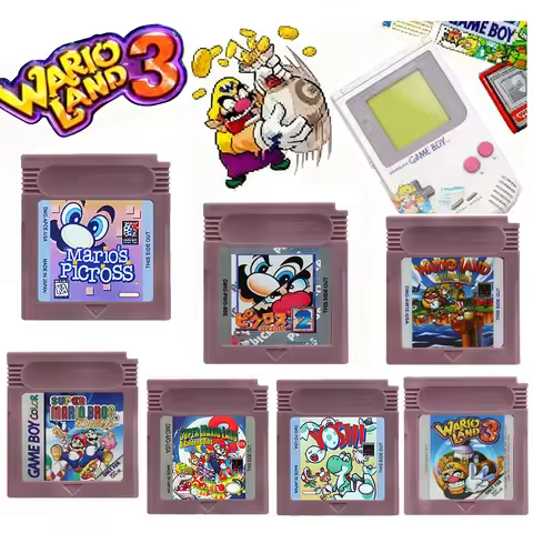 New GBC 16 Bit Game Video Game Cartridge Console16 Bit Game Card Wario Land Donkey Kong Wario Land 2