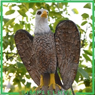 [ Fake Eagle Decoy Statue Garden Bird Against