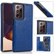 Luxury Leather Case For Samsung Galaxy Note 8 9 10 Plus Note 20 Ultra S7 Edge S8 Plus Card Holder Kickstand Shockproof