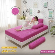 MONALISA EMBOSSED PLAIN BEDSHEET SIZE 90X200