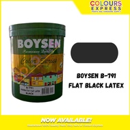 Boysen B-791 Flat Black Latex Paint - Available In 4L And 16L Sizes
