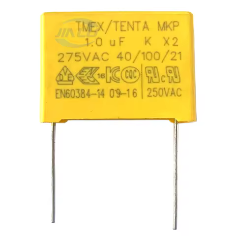 5pcs X2 Safety capacitor 27.5mm 275VAC 275V 1uF 1.2uF 1.5uF 2uF 2.2uF 3.3uF Polypropylene film capac