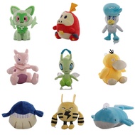 Pokemon Pikachu Plush Wailmer Psyduck Celebi Quaxly Mew Sprigatito Plushies Fuecoco Wailord Toys Hob