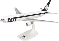 Herpa Snap-Fit Lot Polish Airlines Boeing 767-300 1:200 Scale Miniature Collectible Model with Base 