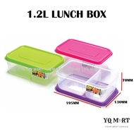 2 Compartment Lunch Box Lunch Box 1.2L Bpa Free Plastic Lunch Box