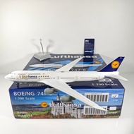 SQ Wings 1: 200 Hennessa Air B747-8i D-ABYM D-ABYP Alloy Airplane Model