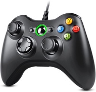 Zexrow Xbox 360 Controller, USB Wired Gamepad Joystick with Improved Dual Vibration and Ergonomic De