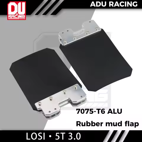 ADU RACING 7075-T6 ALU Rubber mud flap FOR LOSI 1/5 5IVE-TE 3.0