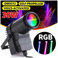 PROMO Lampu Led Sorot Panggung Outdoor Waterproof Berputar Otomatis Spotlight RGB DMX512 240V 30W
