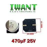 470uf 25V SMD 470 ELA CAPASITOR ELCO 470UF25V 470UF/25V