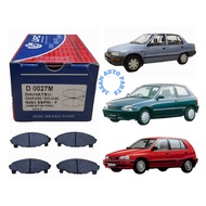 FRONT DISC BRAKE PAD DAIHATSU CHARADE 1300 G200,G202,DAIHATSU ESPRI