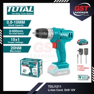 Total Li-ion Cordless Drill 12V TDLI1211 Rotary Hammer Drill Cordless Rotary Hammer Drill Total Rotary Hammer Drill 电锯