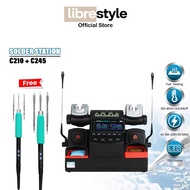 LAYAR AIFEN A902 PRO SOLDER STATION ORIGINAL - SOLDER 2 HANDLES C210 C245 - SOLDER TECHNICIAN LED SC